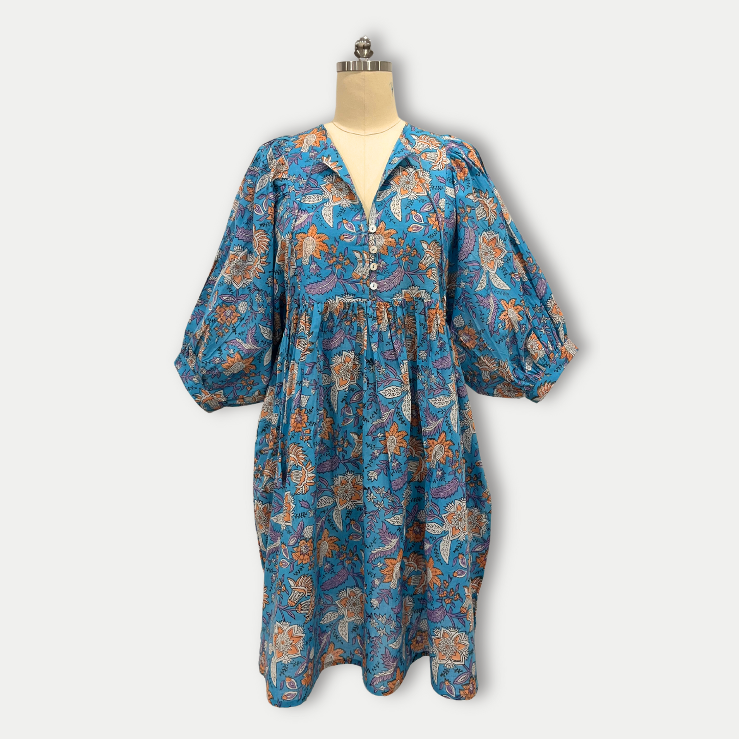 Daisy Mini Dress in Bright Blue