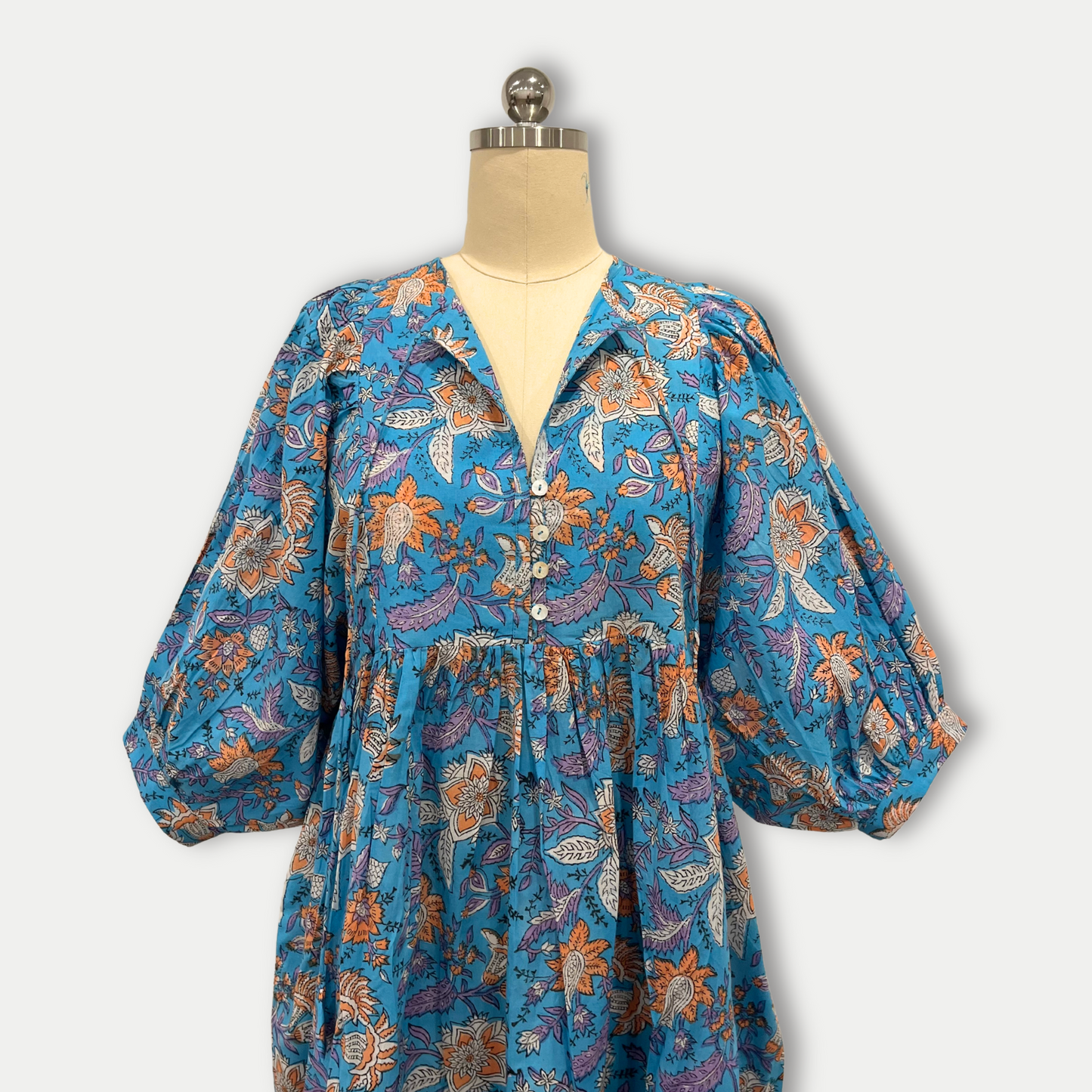 Daisy Mini Dress in Bright Blue