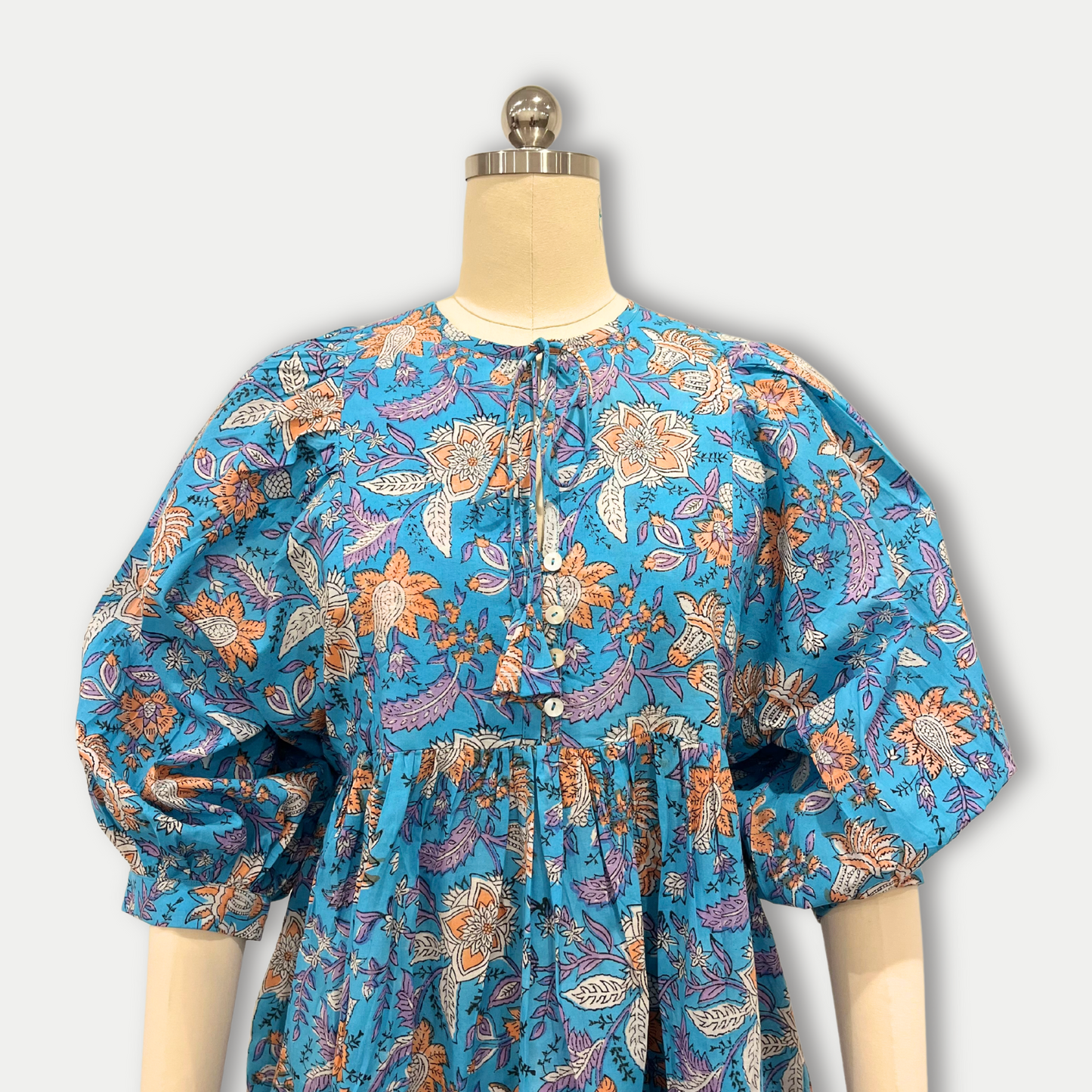 Daisy Mini Dress in Bright Blue