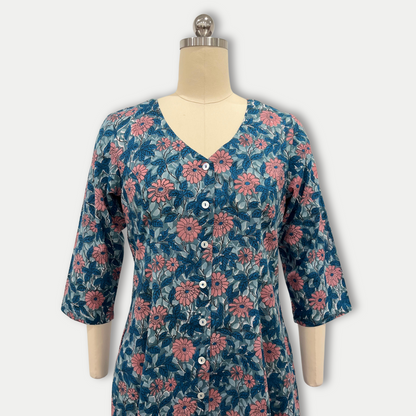 Ivy Dress in Dark Blue