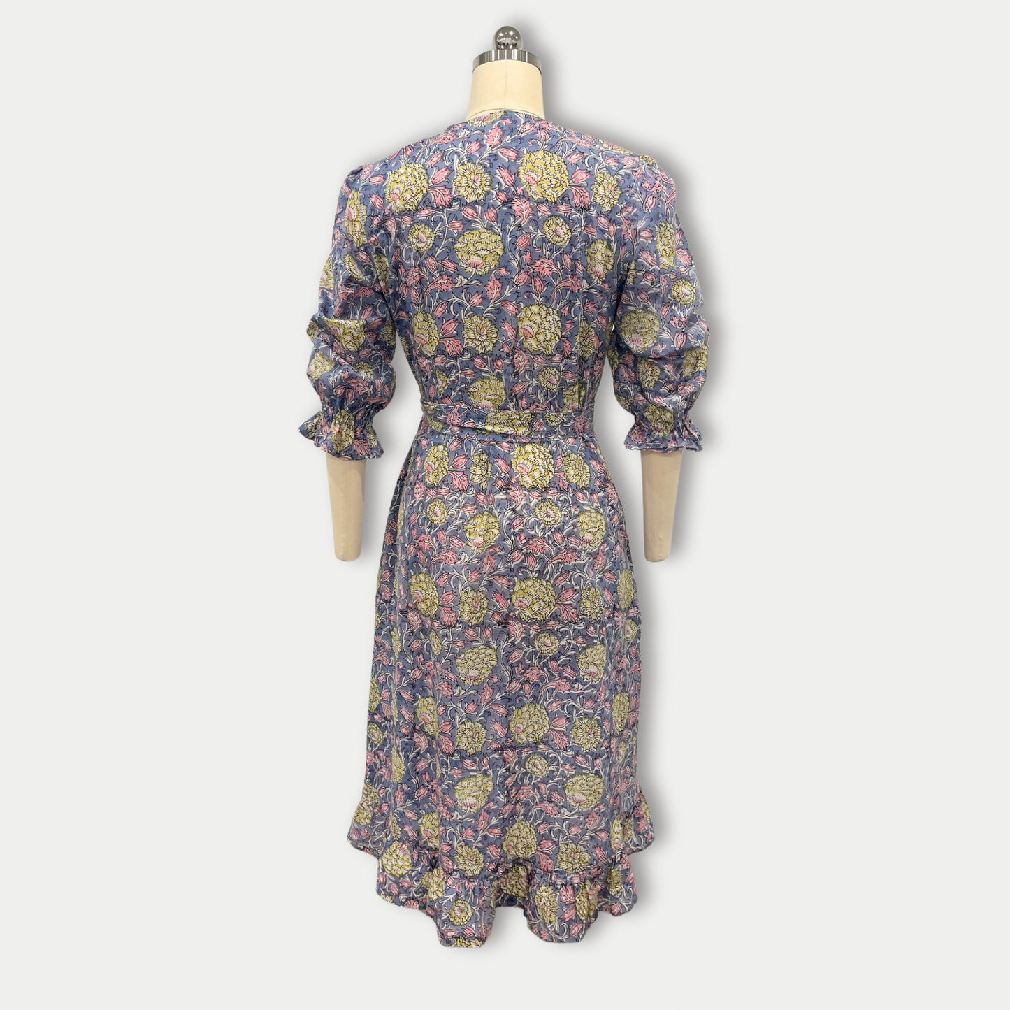 Bluebell Wrap Dress in Sky Blue