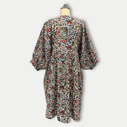 Daisy Mini Dress in Multi Color Print