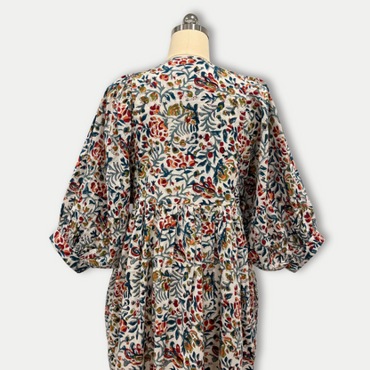 Daisy Mini Dress in Multi Color Print