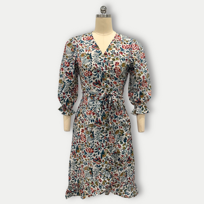 Bluebell Wrap Dress in White