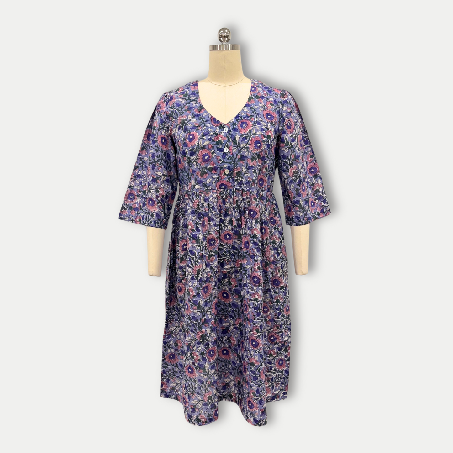 Iris Dress in Purple Blue