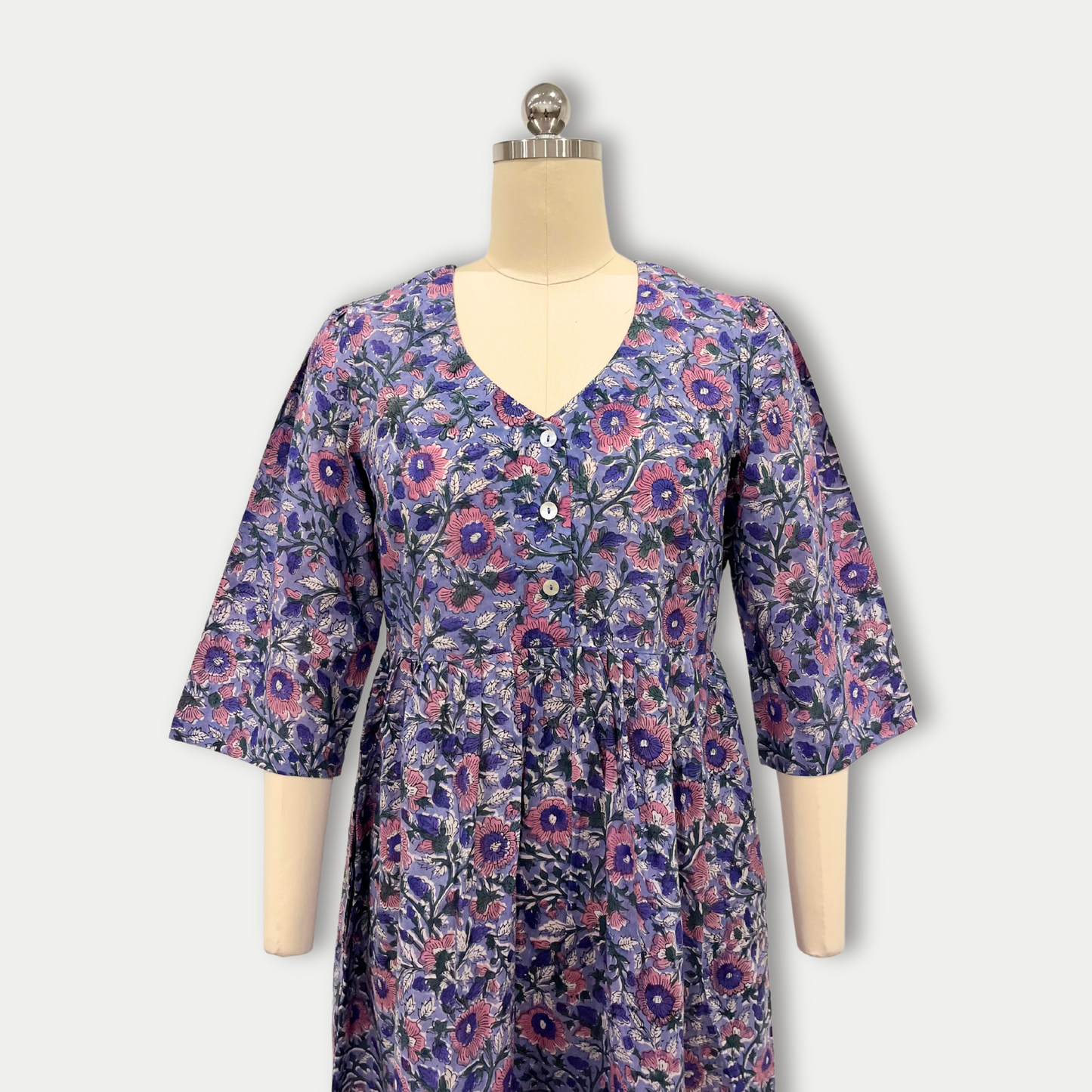 Iris Dress in Purple Blue